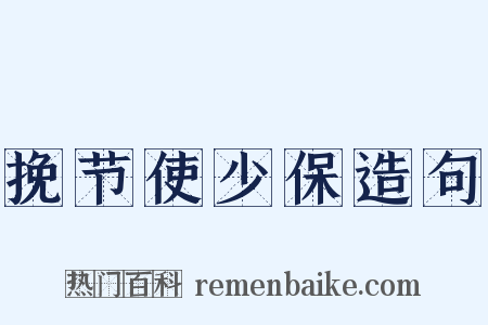 挽节使少保造句是什么意思的图片